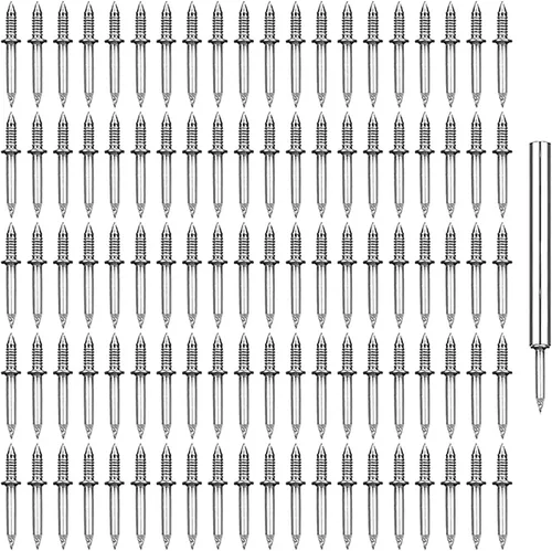100 piezas de hilo de doble cabeza para zócalo sin costuras, línea de zócalo sin marcas, tornillos de seguridad invisibles, zócalo de madera maciza,