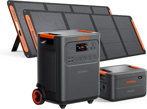 Miniatura 15 de Jackery - Estación de energía portátil HomePower 3600 Plus, salida de CA de 3600 W, generador solar LFP de 3584 Wh, expandible hasta 43 kWh