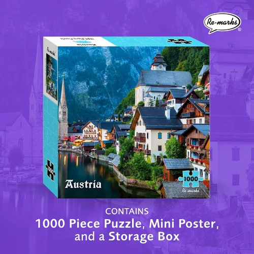 Miniatura 2 de Re-Marks Rompecabezas de Austria, rompecabezas grande de 1000 piezas para todas las edades