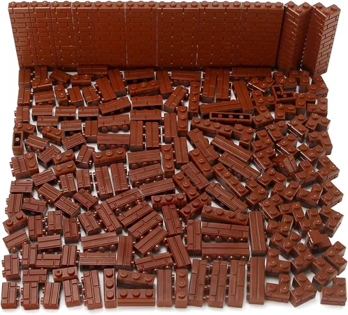 Miniatura 11 de Juego de ladrillos de perfil de mampostería a granel de 260 piezas de bloques de construcción para pared de construcción de casas, piezas MOC