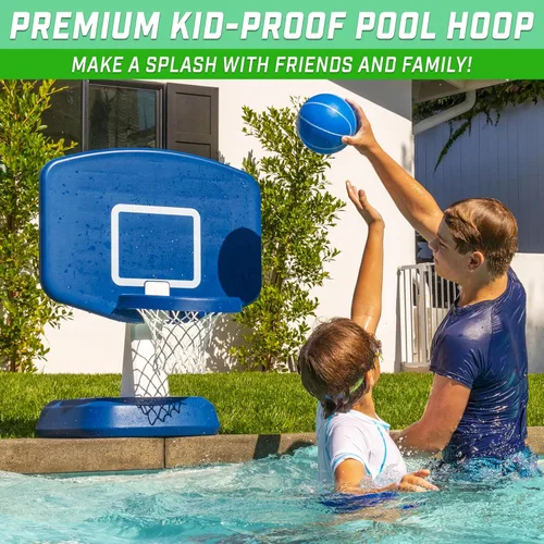 Miniatura 2 de GoSports Splash Hoop Classic - Juego de baloncesto para piscina de natación, color azul