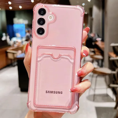 Miniatura 146 de Tuokiou Funda para Samsung Galaxy A14 5G, Fundas Protectoras Transparentes con Ranura para Tarjetas, Funda Cartera de TPU Suave Ajustada Resistente