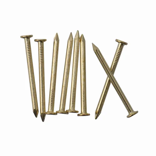 Miniatura 13 de 240 piezas de clavos de ferretería dorados, clavos de madera chapados en latón de 1-1/2" × 14 Ga, clavos para colgar decoración de pared, clavos