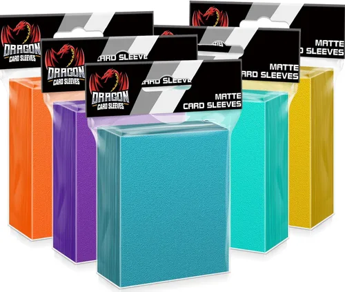 Miniatura 8 de 1000 unidades de fundas para tarjetas de carga superior para cartas coleccionables, 10 colores de fundas suaves para tarjetas de béisbol estándar