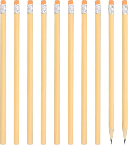 Miniatura 8 de PATIKIL Lápices redondos, paquete de 24 lápices de grafito HB con borrador, lápices de madera, bonitos lápices para aula, profesores, suministros