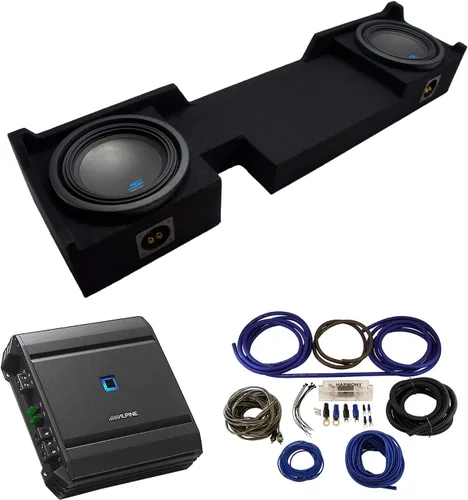 Miniatura 8 de ASC 2X10FORD-F150-04-08 Compatible con Ford F-150 Ext Super Cab Truck 2004-2008 Subbox y S-W10D2 Car Audio Type S Series Dual 2 Ohm 1200W Peak 10