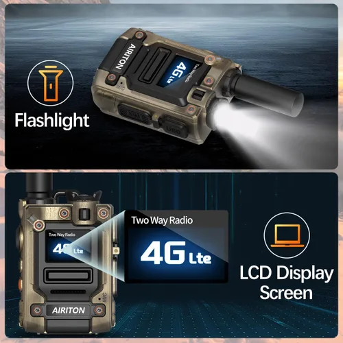 Miniatura 8 de Walkie Talkies Airiton Radios de alcance ilimitado en todo el país, 4G, larga distancia, 5000 millas, radio bidireccional POC de mano AI-G7 Push to
