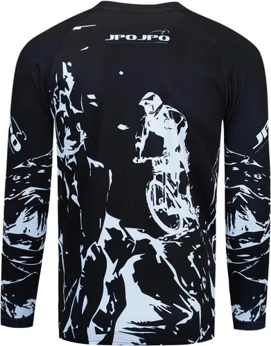 Miniatura 2 de Camiseta de ciclismo de montaña para hombre, manga larga, MTB Off-Road, Motocross, de secado rápido, para descenso y motocross