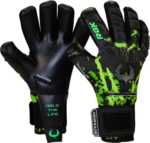 Miniatura 16 de Renegade GK Limited Edition Rogue - Guantes de portero de fútbol con microprotección (tallas 6-11, nivel 4+) Pro-Tek Fingersaves y agarre Giga