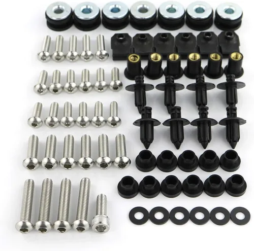 Kits de pernos de carenado Xitomer para YZF R6 2006 2007, acero inoxidable | Tornillos de carrocería, kits de montaje, arandelas, tuercas,