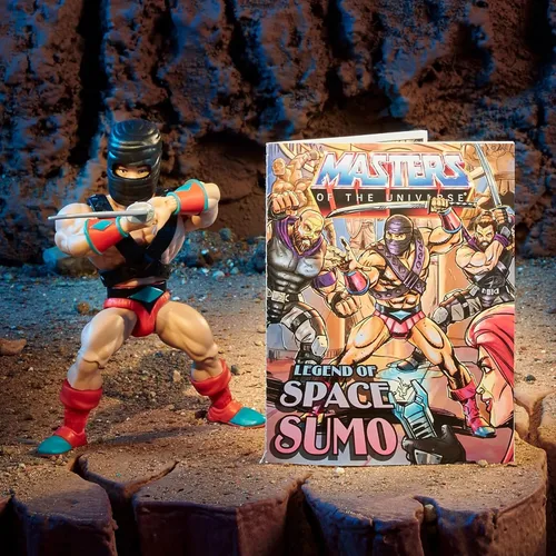 Miniatura 3 de Masters of the Universe Origins Sun-Man Rulers of The Sun Space Sumo Figura de acción de 5.5 pulgadas