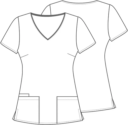 Miniatura 5 de Tooniforms TF614 - Top con cuello en V