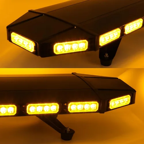 Miniatura 4 de CUMART Barra de luz estroboscópica de advertencia de emergencia de construcción de 48 pulgadas con 104 LED de intensidad extremadamente alta, perfil