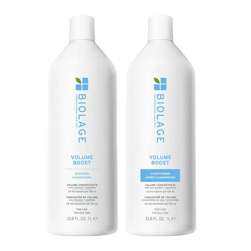 Miniatura 10 de Volume Boost Shampoo & Conditioner Set for Fine Hair – Creates Lasting, Lightweight Volume, Root Lift & Shine, With Cellulose and Peptides, Vegan