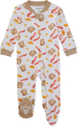 Miniatura 46 de Burt's Bees Baby - Mameluco para bebés, pijama, 100% algodón orgánico, cierre frontal, pies cerrados antideslizantes