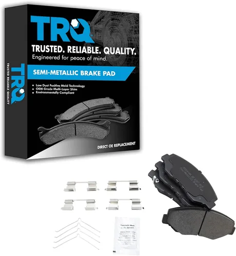 Miniatura 69 de TRQ Pastillas de freno delanteras semi metálicas compatibles con Ford Expedition 2018-2021 F-150 2018-2020 Lincoln Navigator 2018-2022