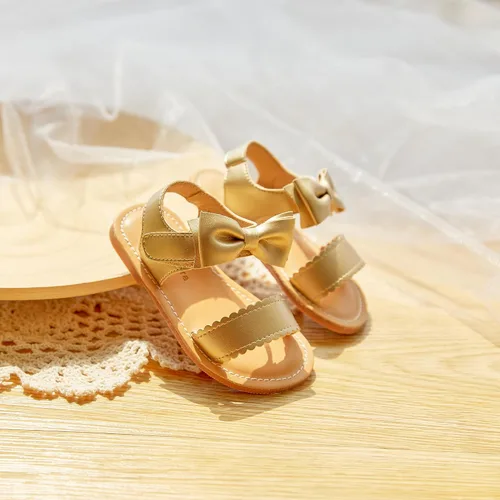 Miniatura 2 de Felix & Flora Sandalias para niña pequeña - Zapatos de vestir para niña de flores, puntera abierta, zapatos planos de verano para niños pequeños