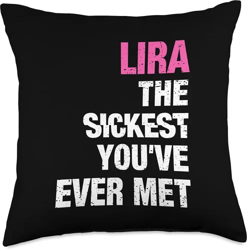Miniatura 4 de Lira The Sickest You've Ever Met Personalized Name Throw Pillow