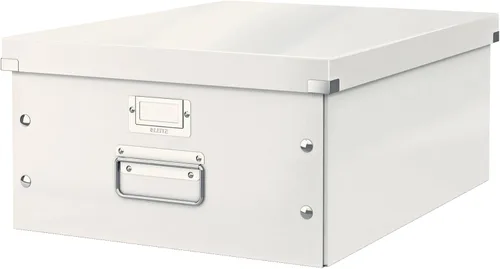 Miniatura 25 de Leitz Caja de almacenamiento A5, rango de clic y tienda 60430001 - Caja de almacenamiento pequeña, blanca A5 Azul (Ice Blue)