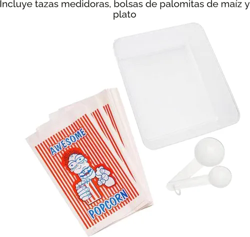 Miniatura 5 de Great Northern - Máquina de crispetas 6072 de estilo italiano retro Little Bambino, Bambino, Rojo