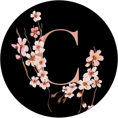 Miniatura 3 de Cherry Blossom - Soporte para teléfonos y tabletas, diseño de flor japonesa, Negro