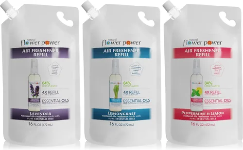 Miniatura 15 de Ambientador en aerosol Natural Flower Power - Eliminador de olores con aceites esenciales - Para el hogar, el auto y la tela - Sin crueldad y vegano