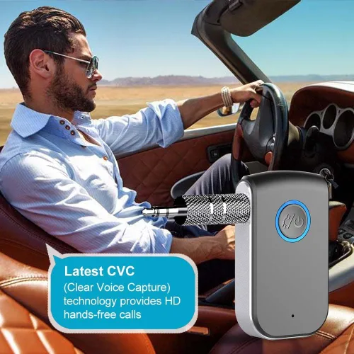 Miniatura 7 de Adaptador Bluetooth AUX para Coche, Receptor Inalámbrico AUX Bluetooth de 3.5mm Adaptador de Coche, Llamada Manos Libres para Autos, Altavoces