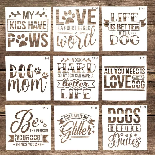 Miniatura 8 de Plantilla de plantilla decorativa reutilizable para manualidades, álbumes de recortes, pintura en pasteles, galletas, madera, lienzo, suelo, pared