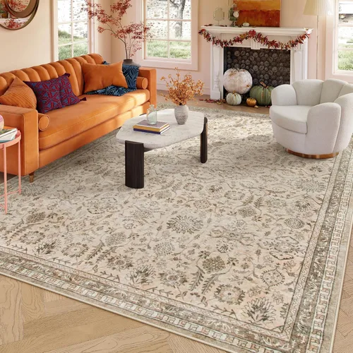 Miniatura 23 de Alfombras Lahome de color verde oscuro para pasillo de 2x10, alfombra lavable resistente a manchas para cocina de 10 pies, alfombra antideslizante