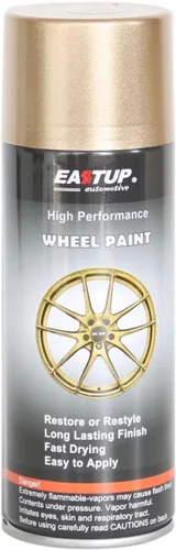Miniatura 33 de EASTUP Pintura Metálica Premium Oro Champán para Llantas - Acabado Brillante, Alta Durabilidad, Resistente al Desvanecimiento, Pintura en Aerosol