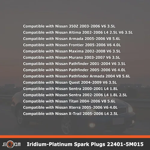 Miniatura 5 de Bujias de repuesto automotriz 22401-5M015 Bujias PLFR5A11 paquete de 6 bujías de iridio compatibles con Infiniti FX35 G35 I35 M35 M45 Q45 QX4 350z