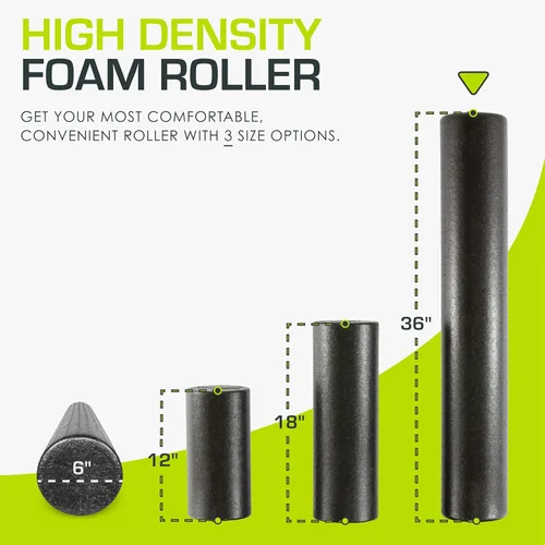 Miniatura 2 de ProsourceFit Rodillos de espuma de alta densidad de 12 pulgadas de largo, herramienta de masaje atlético firme para cuerpo completo
