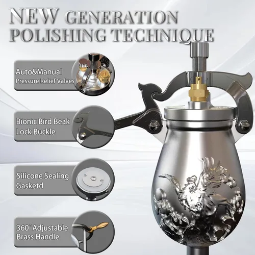 Miniatura 3 de 350ml Máquina de Palomitas de Maíz China, Máquina de Cañón de Palomitas de Maíz China, Máquina de Palomitas de Maíz de Alta Presión, Máquina