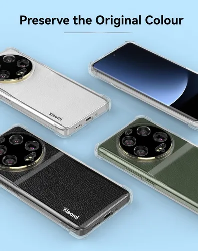 Miniatura 3 de USTIYA Funda para Mi Xiaomi 13 Ultra Clear TPU Cuatro Esquinas Cubierta Protectora Transparente Suave