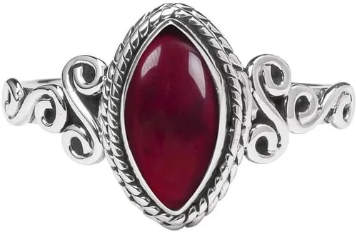 Miniatura 35 de Anillo de plata de ley 925 con piedras preciosas para mujeres y niñas, hecho a mano, anillo de promesa de piedras preciosas naturales, regalo