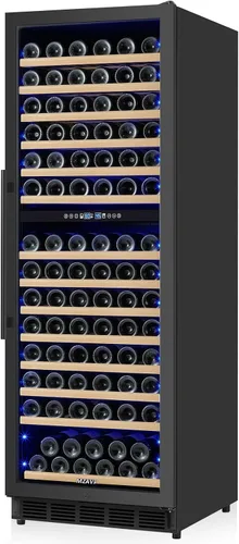 Miniatura 16 de Mini Refrigerador de Vino, Refrigerador Enfriador de Vino de 12 Botellas, Bodega de Vino Independiente para Vino Rojo y Blanco, Control