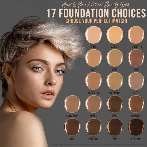 Miniatura 4 de Base de maquillaje aerógrafo, 1/2 botella Belloccio's, cosméticos profesionales Tonos beige claro-medio rosa