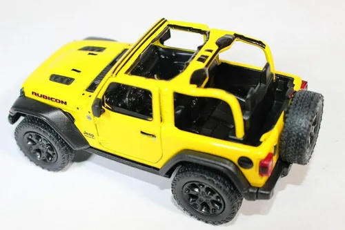 Miniatura 2 de KiNSMART - Coche de juguete de réplica de modelo fundido a presión a escala 1:34, Jeep Wrangler Rubicon todoterreno 4x4 de 12,7 cm