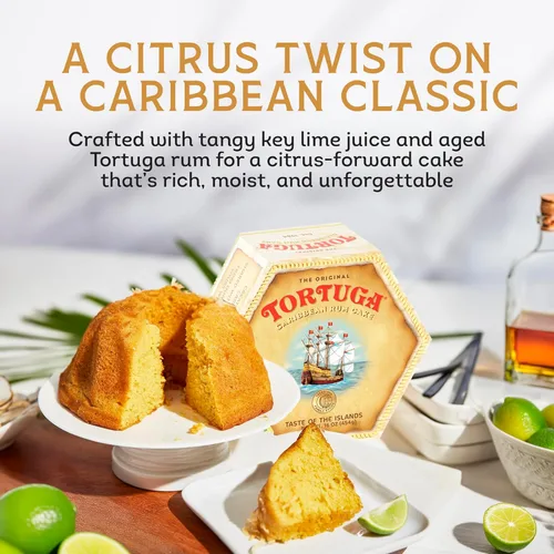 Miniatura 2 de TORTUGA Caribbean Key - Pastel de ron de lima – Pastel de ron de 16 onzas – El regalo gourmet premium perfecto para cestas de regalo, fiestas