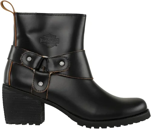 Miniatura 5 de Harley-Davidson Lalanne - Botas casuales de motocicleta con cremallera para mujer, tacón medio, 2-3 pulgadas