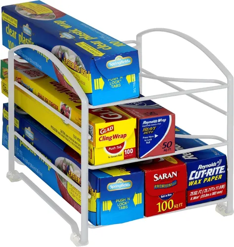 Miniatura 5 de Estante organizador para envoltorios de cocina marca DecoBros, para cajas pequeñas y estándar de 2-1/2 pulgadas