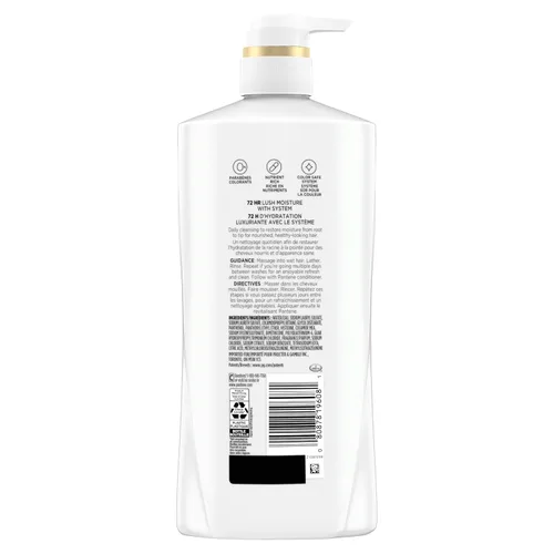 Miniatura 9 de Pantene Champú, renovación diaria de la humedad, nutrientes Pro-V para cabello seco, teñido y lacio a rizado, hidratación y suavidad de 72 horas
