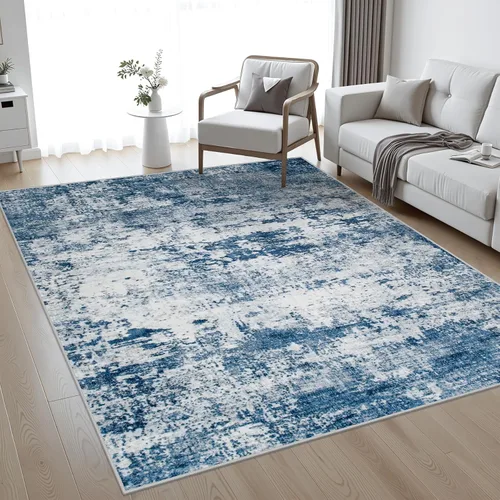 Miniatura 16 de Alfombra lavable de 2 x 3 pulgadas, alfombra de entrada: lavable, moderna, abstracta, suave, fina, antideslizante, resistente a las manchas