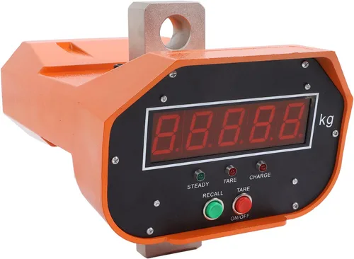 Miniatura 8 de Báscula industrial para grúa, 6,613.9 lbs, 6600 libras, báscula colgante con pantalla digital industrial resistente con control remoto, gancho