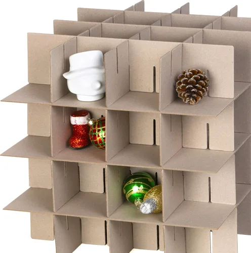 Miniatura 8 de HOLDN’ STORAGE Caja de almacenamiento para adornos navideños - Contenedores de almacenamiento para decoración navideña que guardan hasta 64 – 3” x