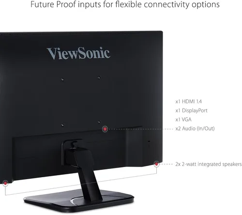 Miniatura 4 de ViewSonic VA2256-MHD Monitor IPS de 22 pulgadas 1080p con FreeSync, HDMI, DisplayPort y entradas VGA para el hogar y la oficina
