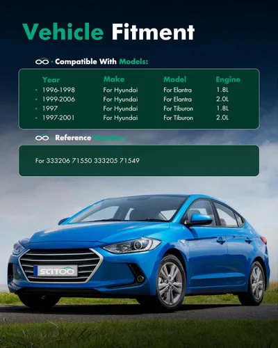 Miniatura 4 de Amortiguadores delanteros, amortiguadores de gas SCITOO para Hyundai Elantra 1996 1997 1998 1999 2000 2001 2002 2003 2004 2005 2006 1997 1998 1999
