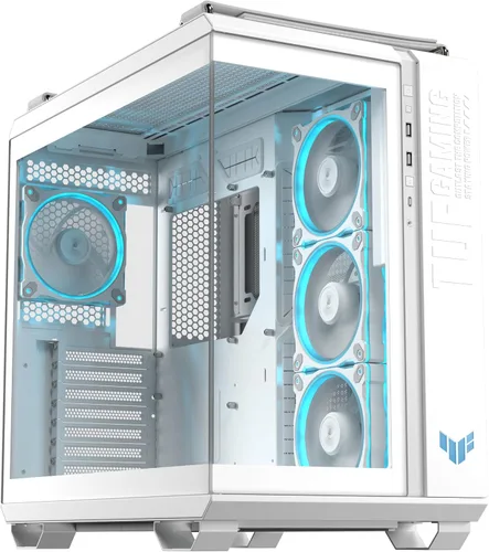 Miniatura 33 de Chasis para PC ASUS TUF Gaming GT302 ARGB Edición Blanca ATX de Torre Media Cuatro ventiladores ARGB de 140x28mm para flujo de aire y presión