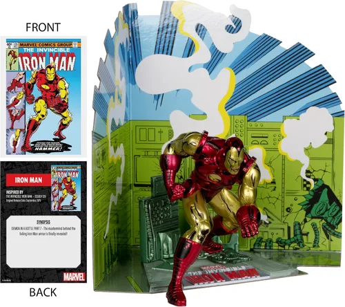 Miniatura 4 de McFarlane Toys - Figura posada a escala 1:10 de Marvel Iron Man con escena (The Invincible Iron Man #126)
