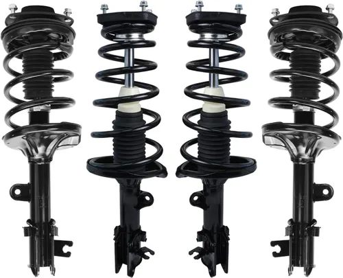 Miniatura 10 de Detroit Axle - 4 piezas de soportes para Toyota 2004 2005 2006 2007 2008 2009 Prius, soportes delanteros y traseros con resortes helicoidales